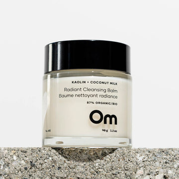 Om Organics Kaolin + Coconut Milk Radiant Cleansing Balm